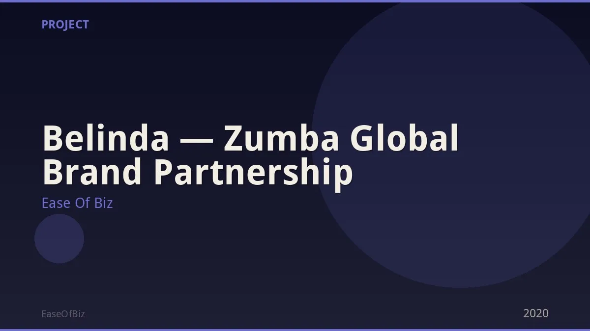 Belinda — Zumba Global Brand Partnership