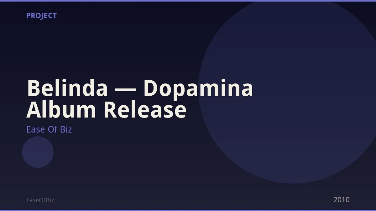 Belinda — Dopamina Album Release