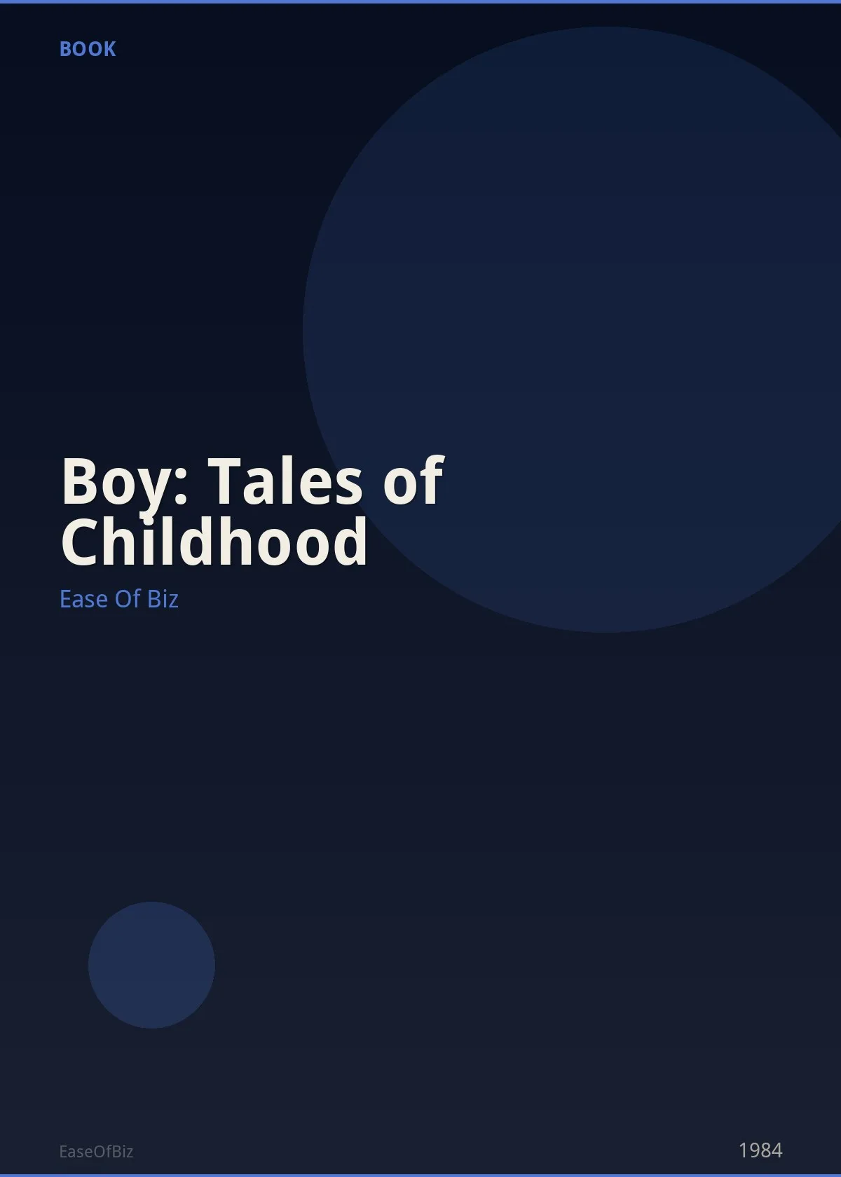 Boy: Tales of Childhood