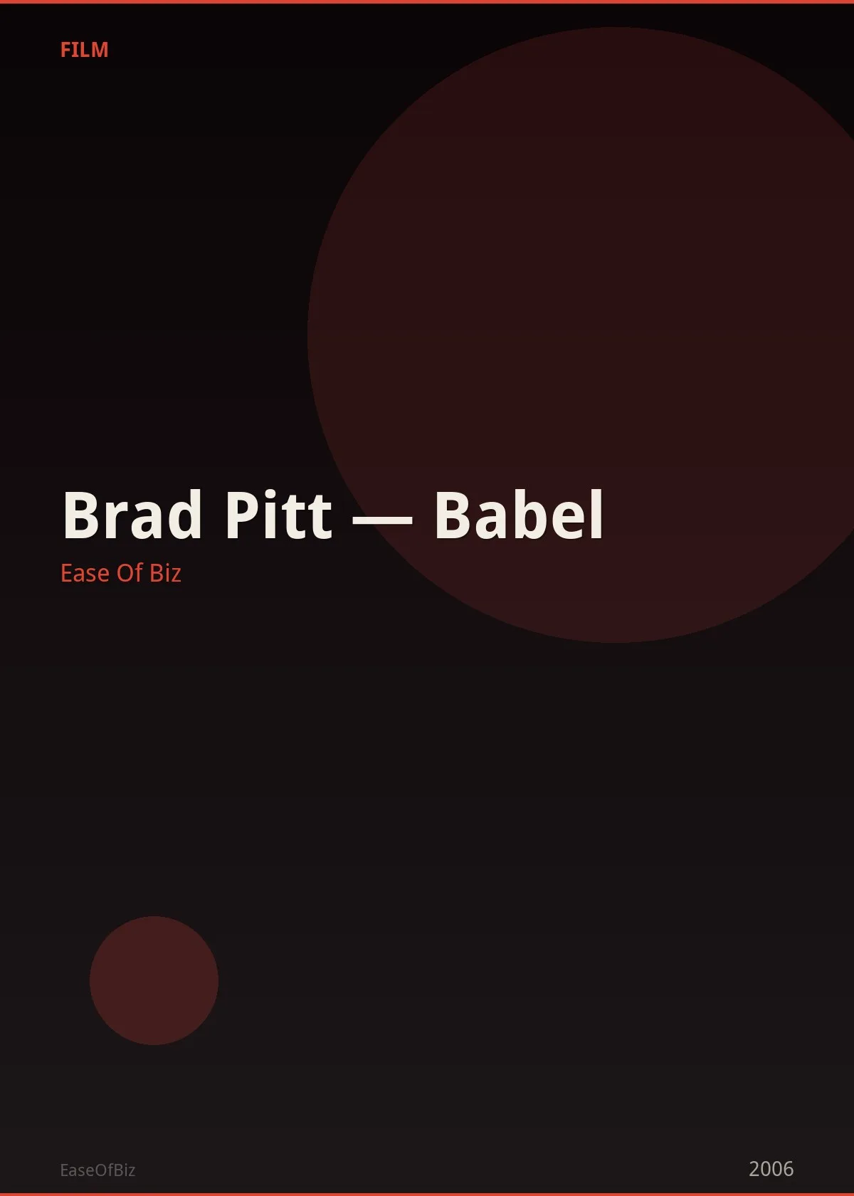 Brad Pitt — Babel
