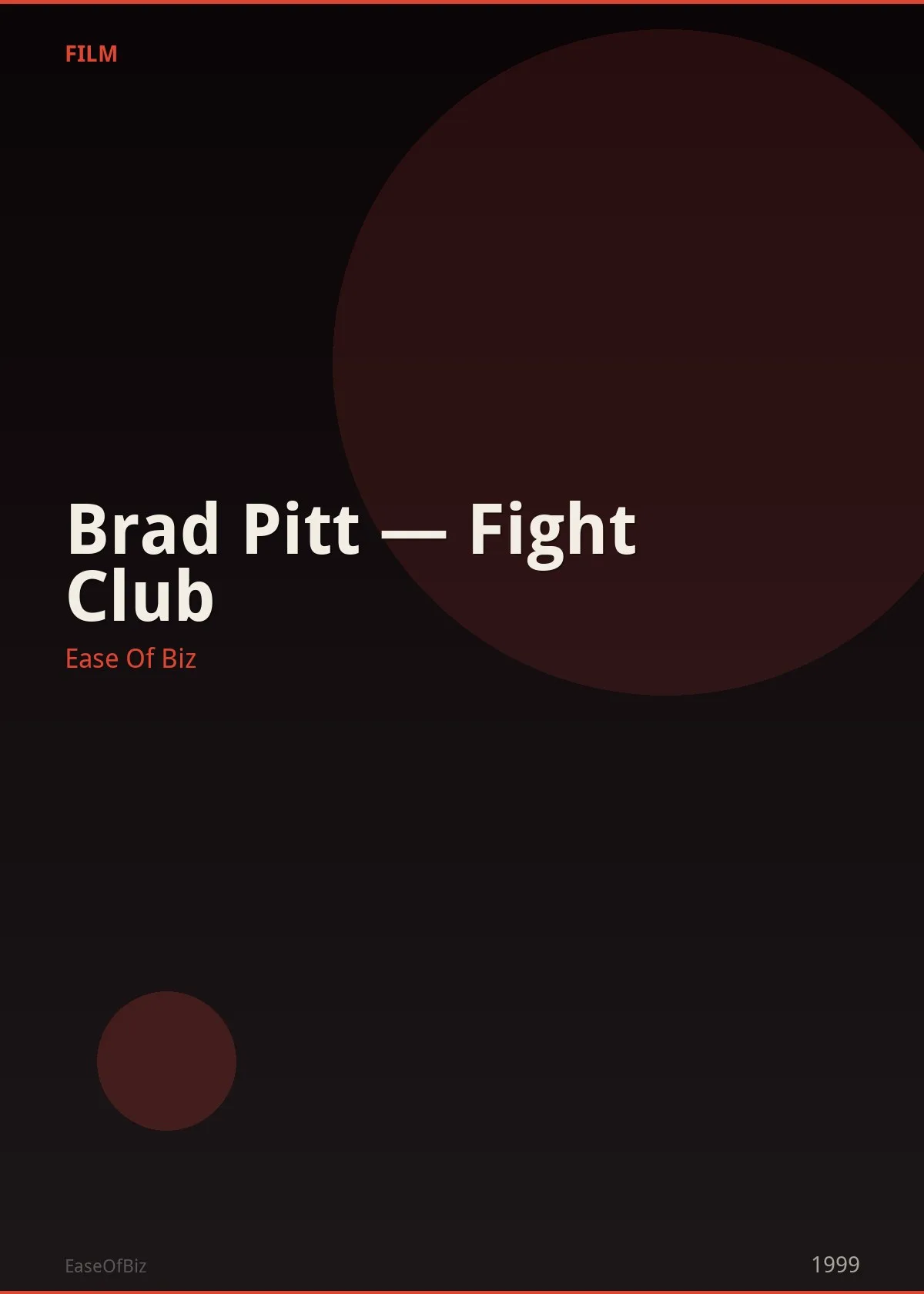 Brad Pitt — Fight Club