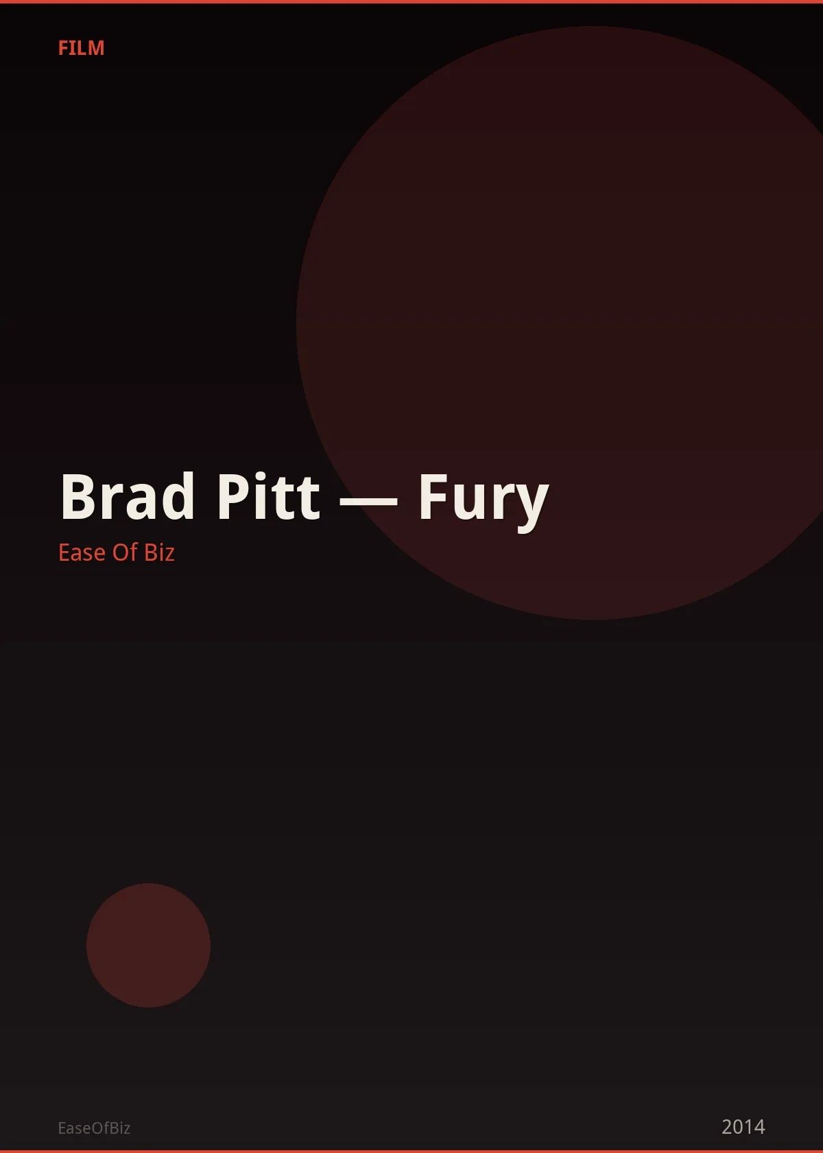 Brad Pitt — Fury