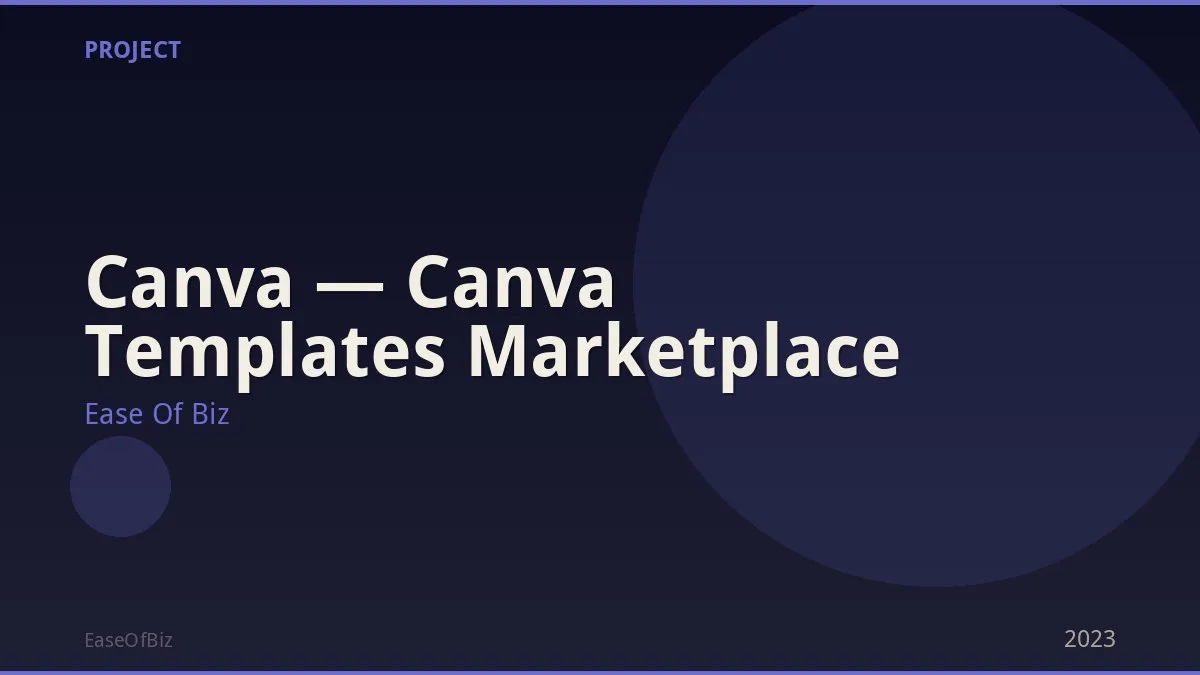 Canva — Canva Templates Marketplace