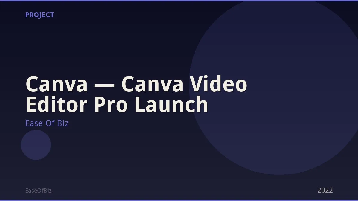 Canva — Canva Video Editor Pro Launch