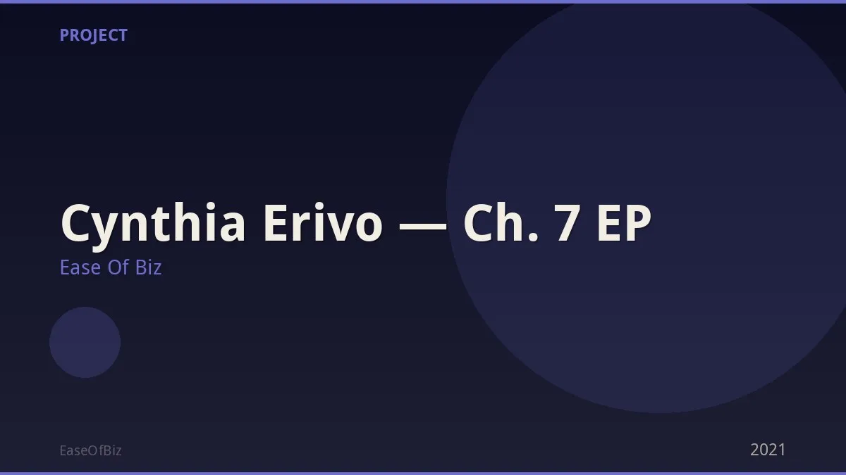 Cynthia Erivo — Ch. 7 EP