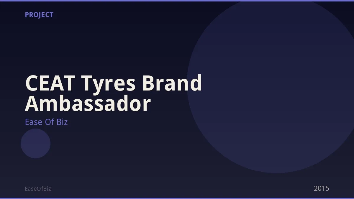 CEAT Tyres Brand Ambassador