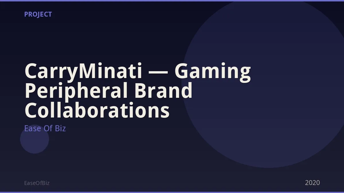 CarryMinati — Gaming Peripheral Brand Collaborations