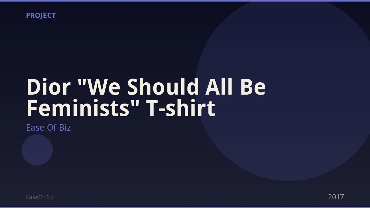 Dior "We Should All Be Feminists" T-shirt