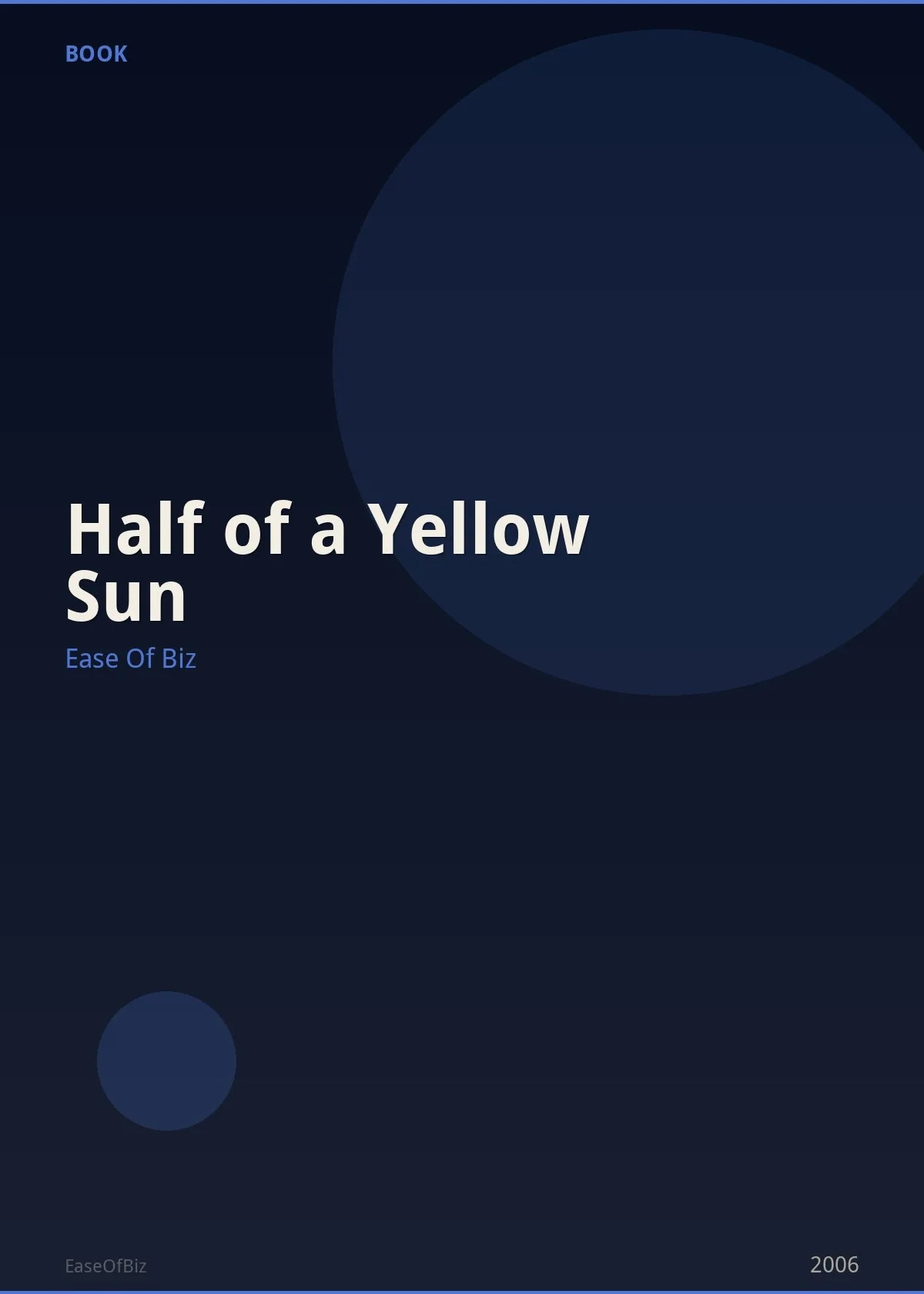 Half of a Yellow Sun