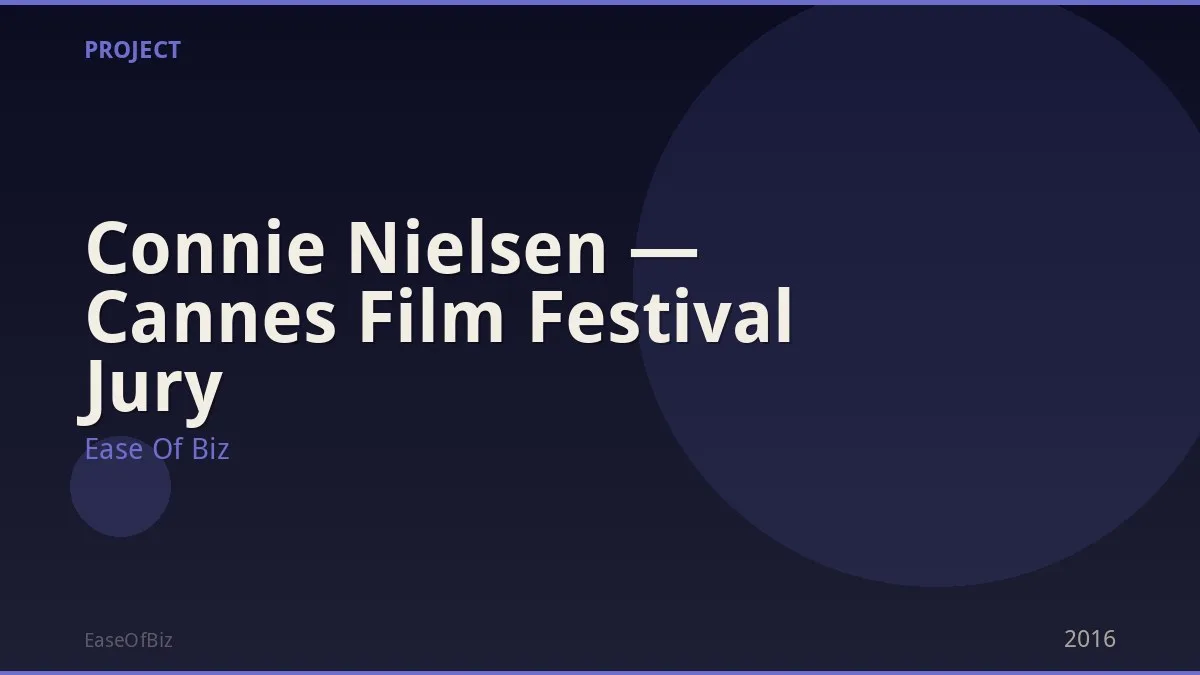 Connie Nielsen — Cannes Film Festival Jury