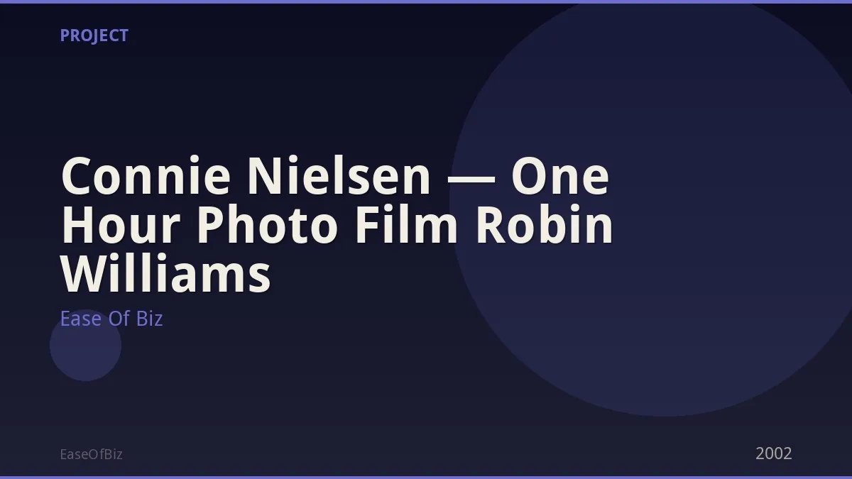Connie Nielsen — One Hour Photo Film Robin Williams