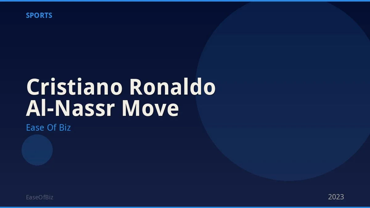 Cristiano Ronaldo Al-Nassr Move