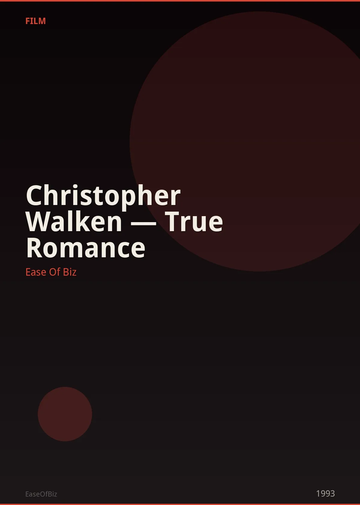 Christopher Walken — True Romance