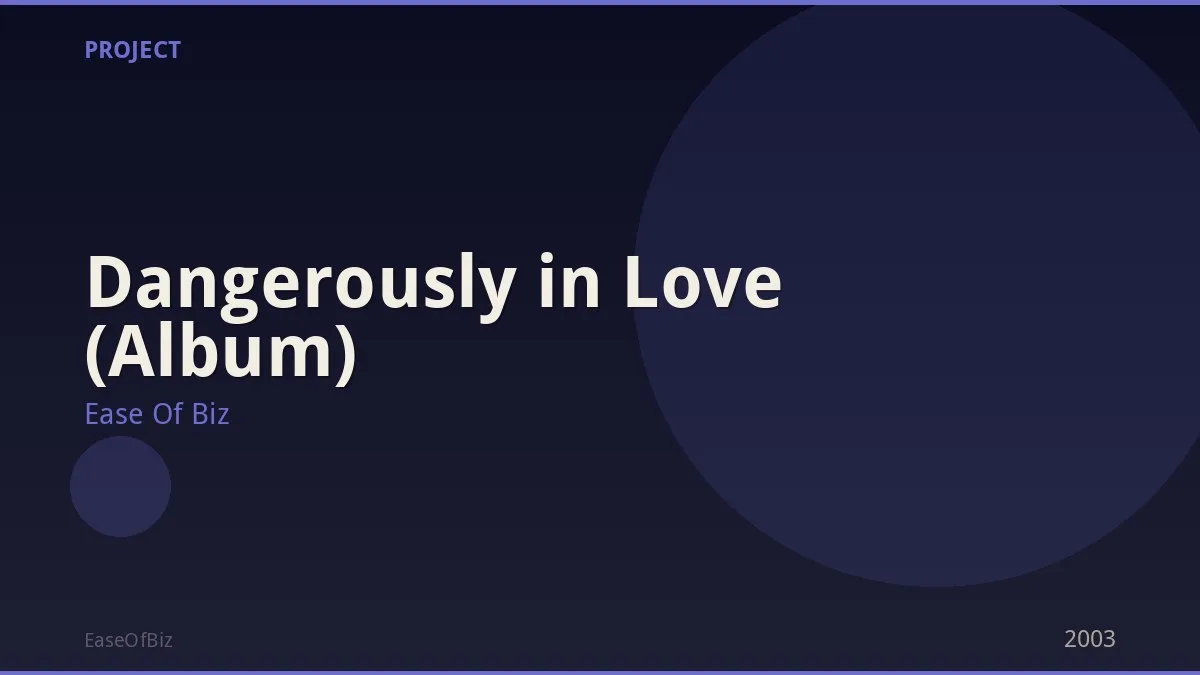 Dangerously in Love (Album)