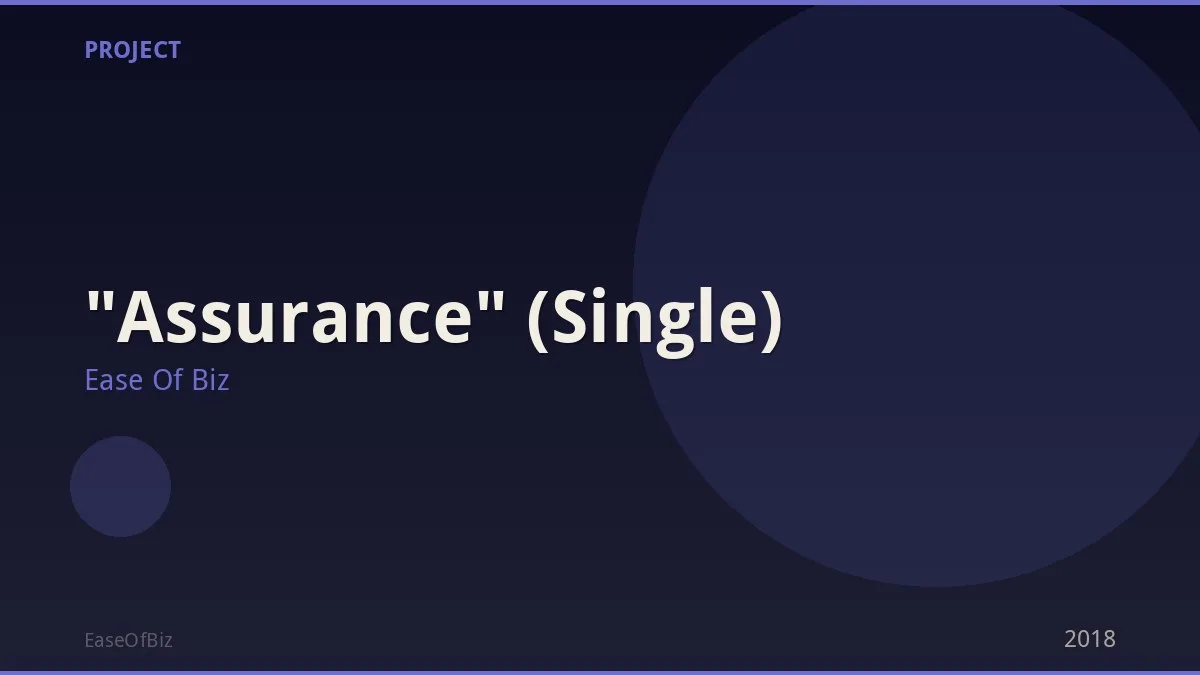 "Assurance" (Single)