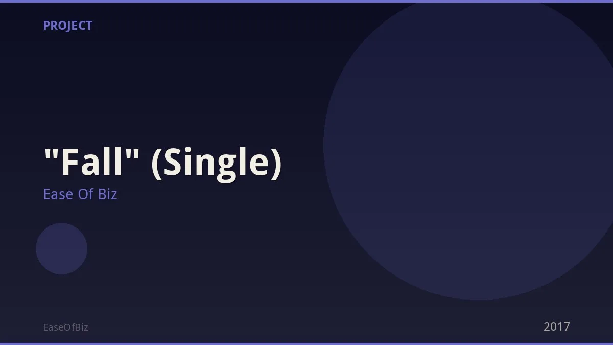 "Fall" (Single)