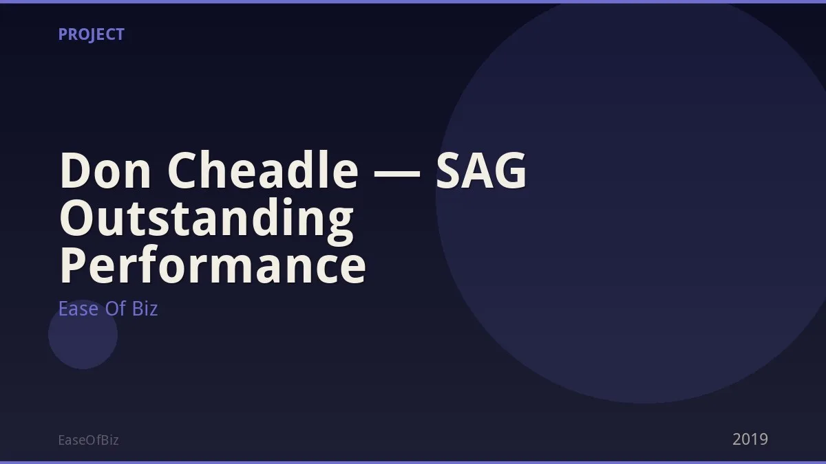 Don Cheadle — SAG Outstanding Performance