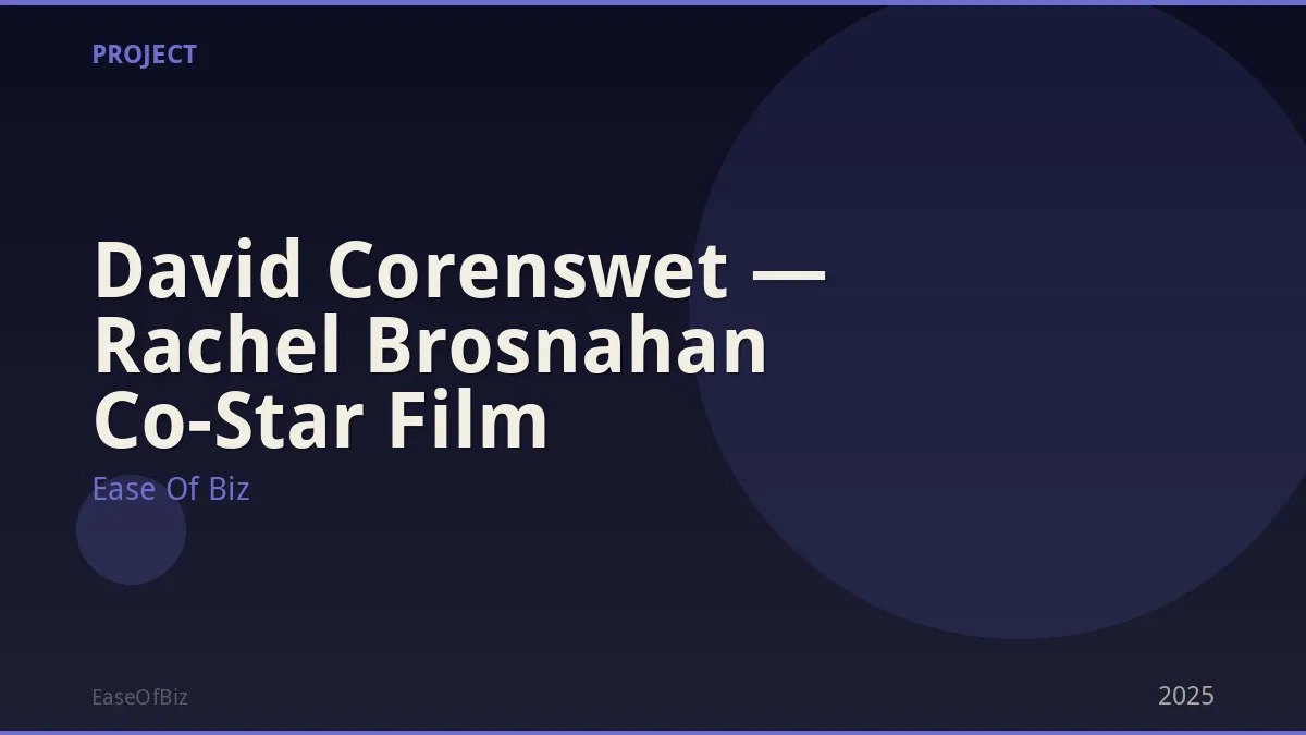 David Corenswet — Rachel Brosnahan Co-Star Film