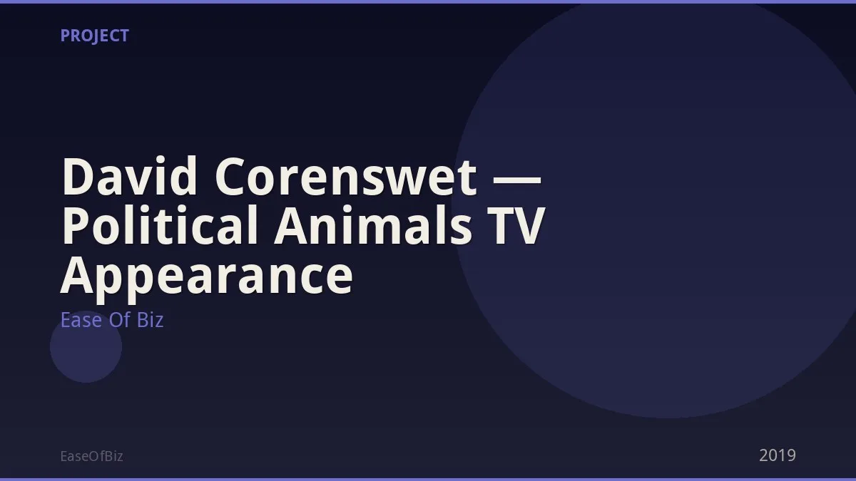 David Corenswet — Political Animals TV Appearance
