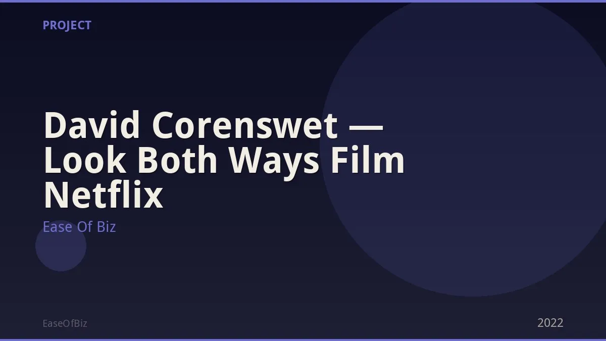 David Corenswet — Look Both Ways Film Netflix