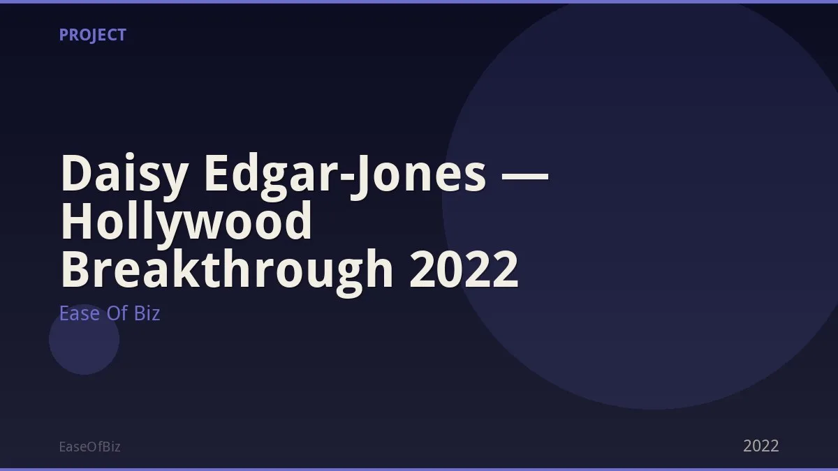 Daisy Edgar-Jones — Hollywood Breakthrough 2022