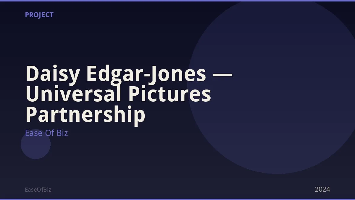 Daisy Edgar-Jones — Universal Pictures Partnership