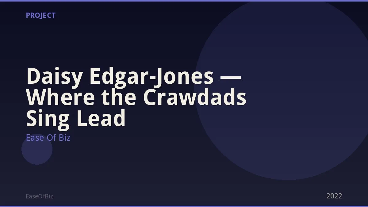 Daisy Edgar-Jones — Where the Crawdads Sing Lead