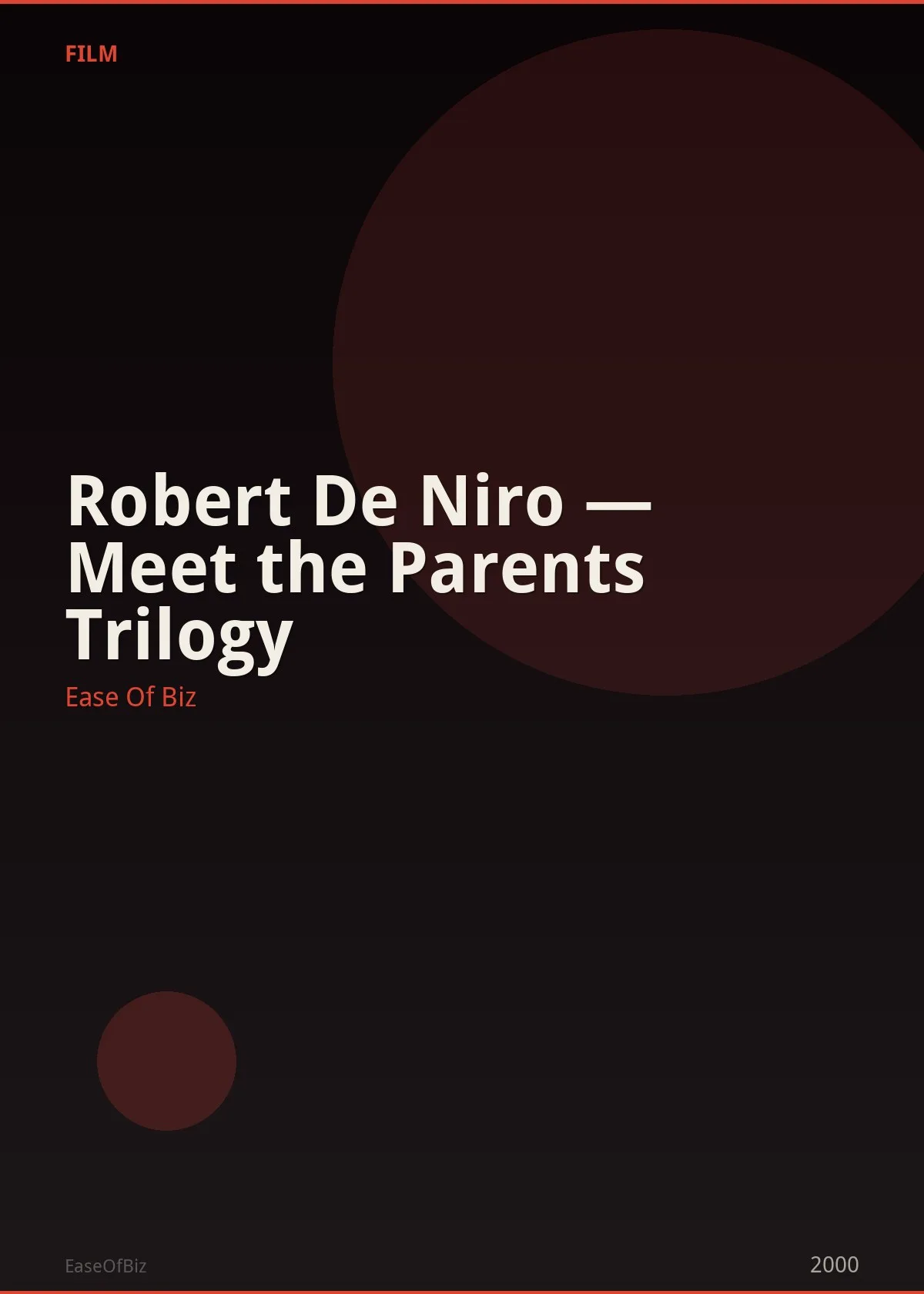 Robert De Niro — Meet the Parents Trilogy