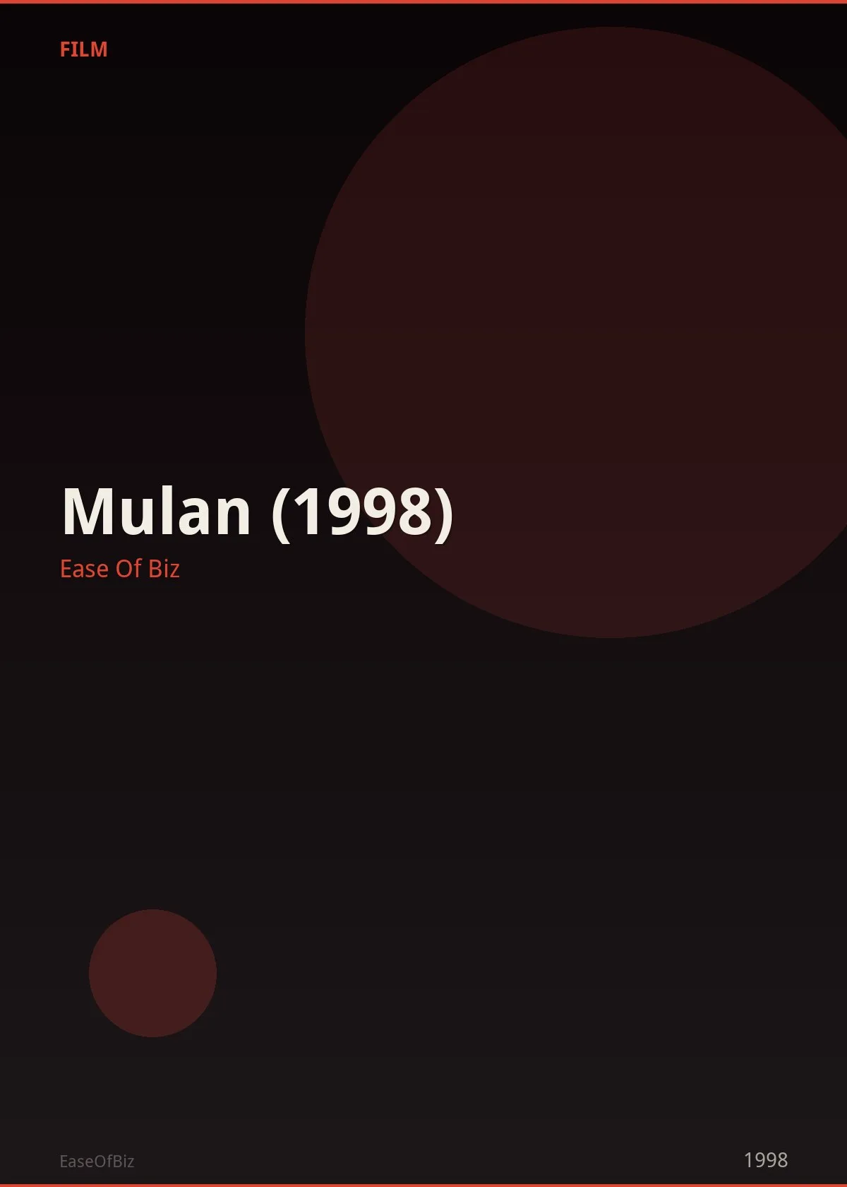 Mulan (1998)