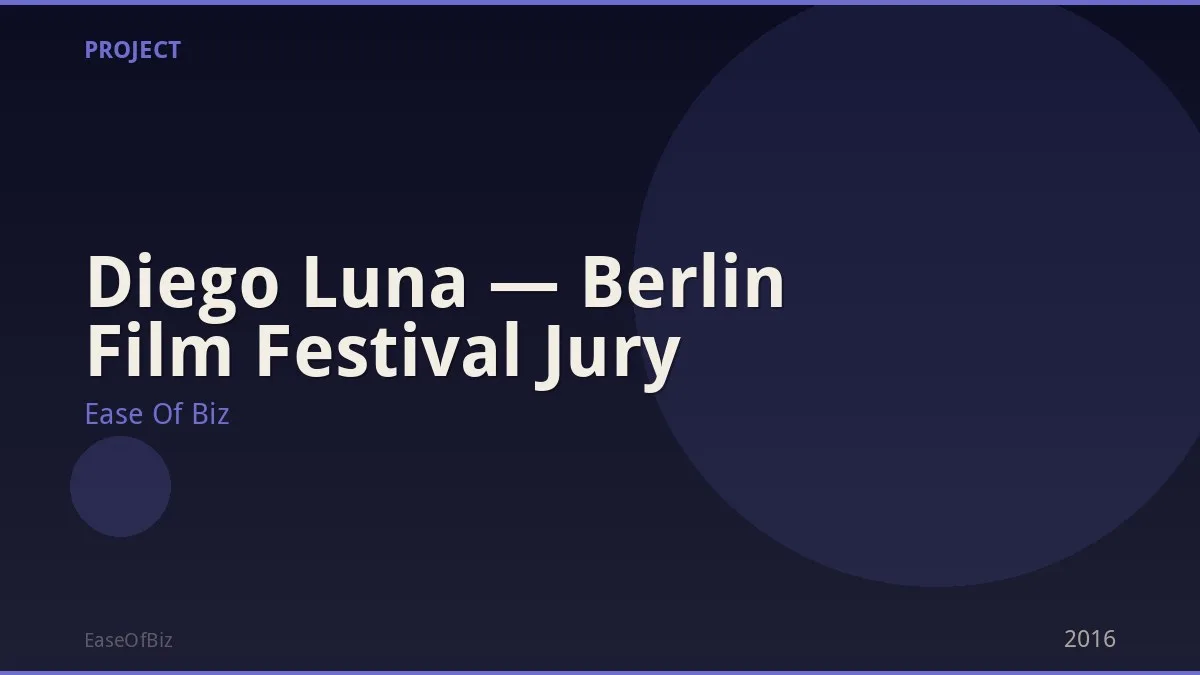Diego Luna — Berlin Film Festival Jury