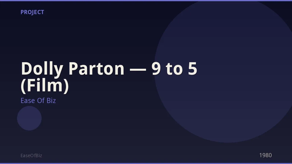 Dolly Parton — 9 to 5 (Film)