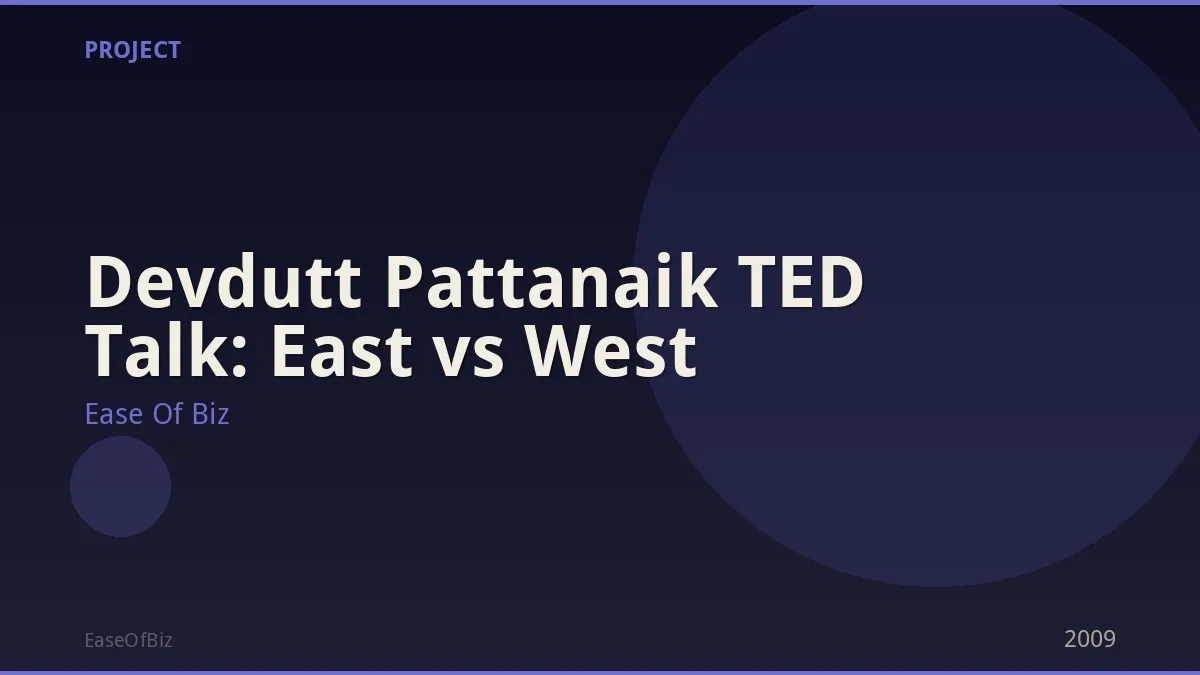 Devdutt Pattanaik TED Talk: East vs West