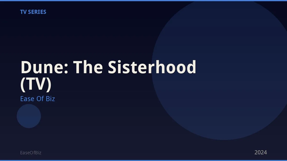 Dune: The Sisterhood (TV)