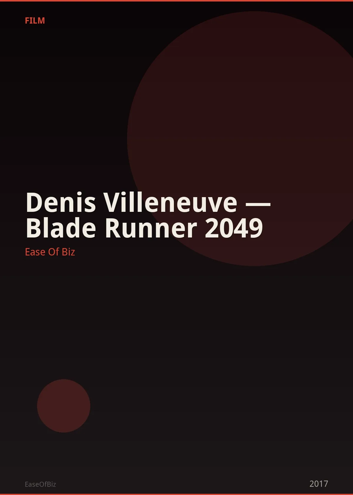 Denis Villeneuve — Blade Runner 2049