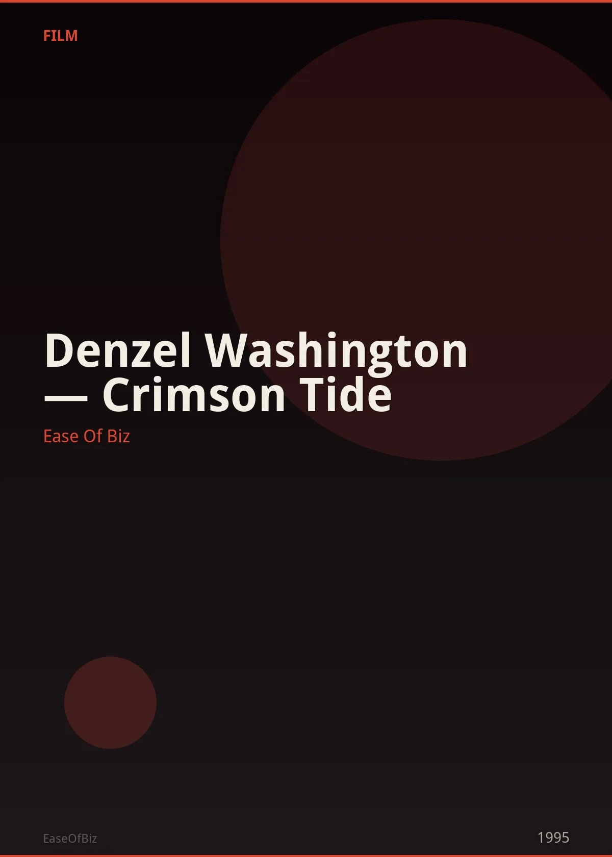 Denzel Washington — Crimson Tide