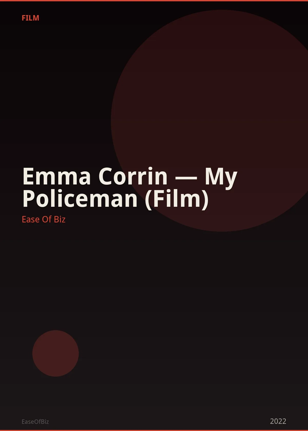 Emma Corrin — My Policeman (Film)