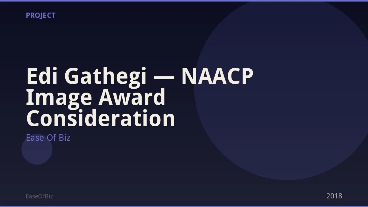 Edi Gathegi — NAACP Image Award Consideration