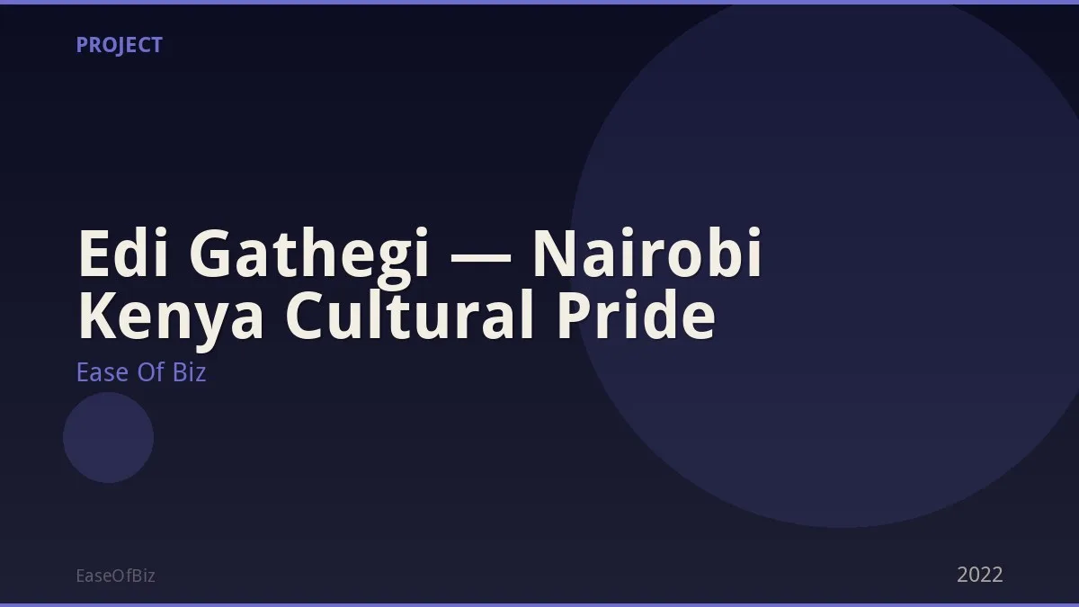 Edi Gathegi — Nairobi Kenya Cultural Pride