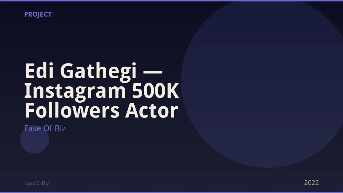 Edi Gathegi — Instagram 500K Followers Actor