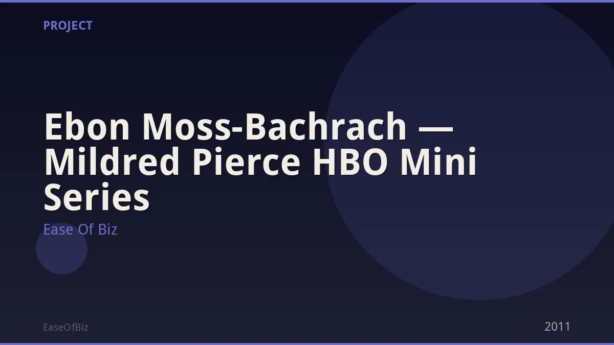 Ebon Moss-Bachrach — Mildred Pierce HBO Mini Series