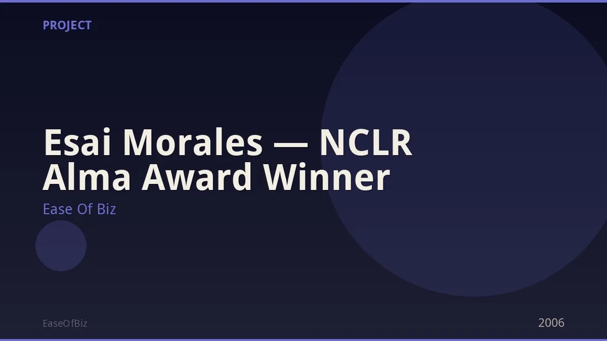 Esai Morales — NCLR Alma Award Winner