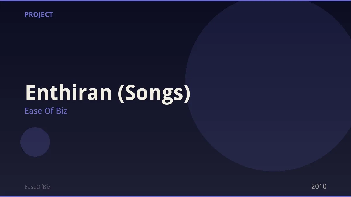 Enthiran (Songs)