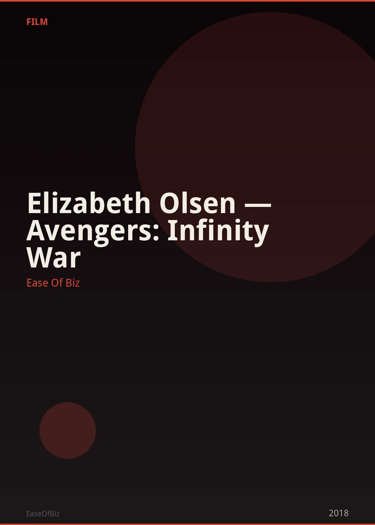 Elizabeth Olsen — Avengers: Infinity War