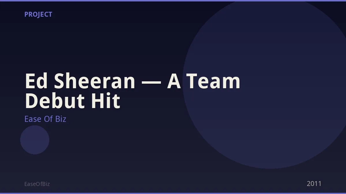 Ed Sheeran — A Team Debut Hit