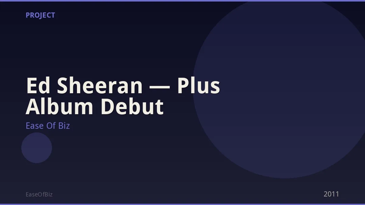 Ed Sheeran — Plus Album Debut