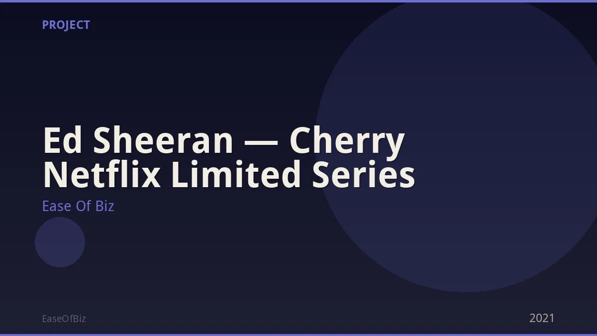 Ed Sheeran — Cherry Netflix Limited Series