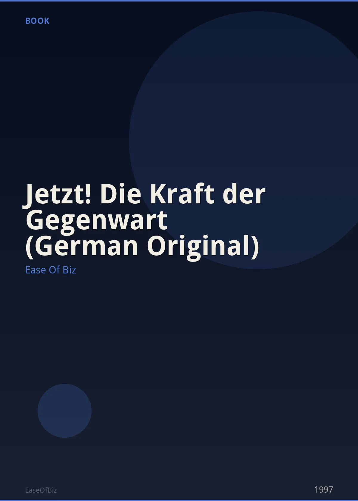 Jetzt! Die Kraft der Gegenwart (German Original)
