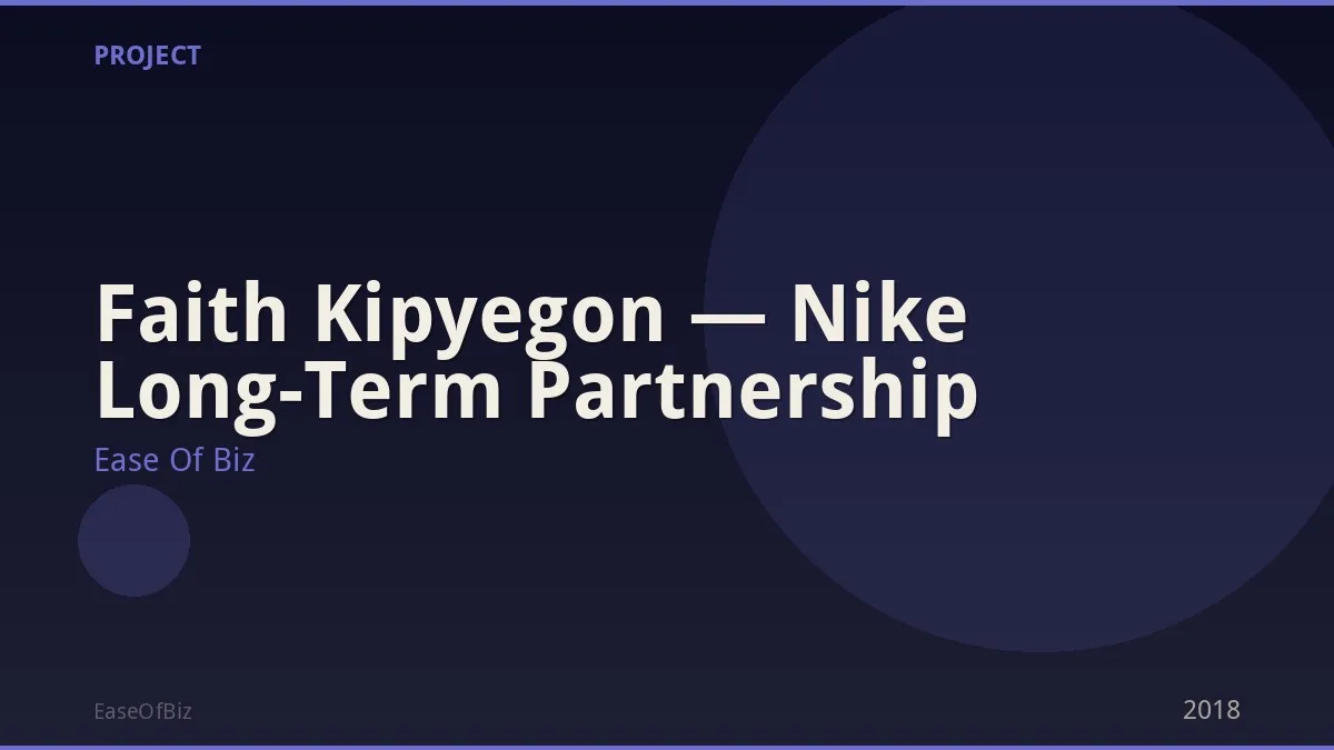 Faith Kipyegon — Nike Long-Term Partnership
