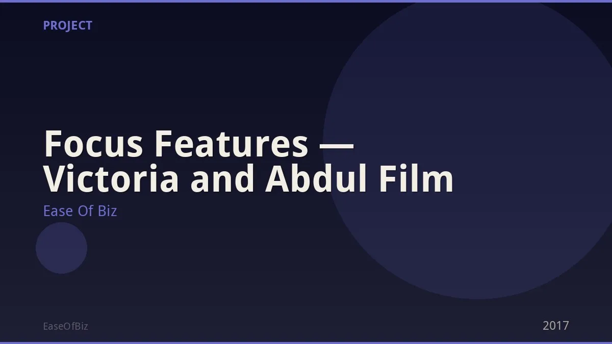 Focus Features — Victoria and Abdul Film