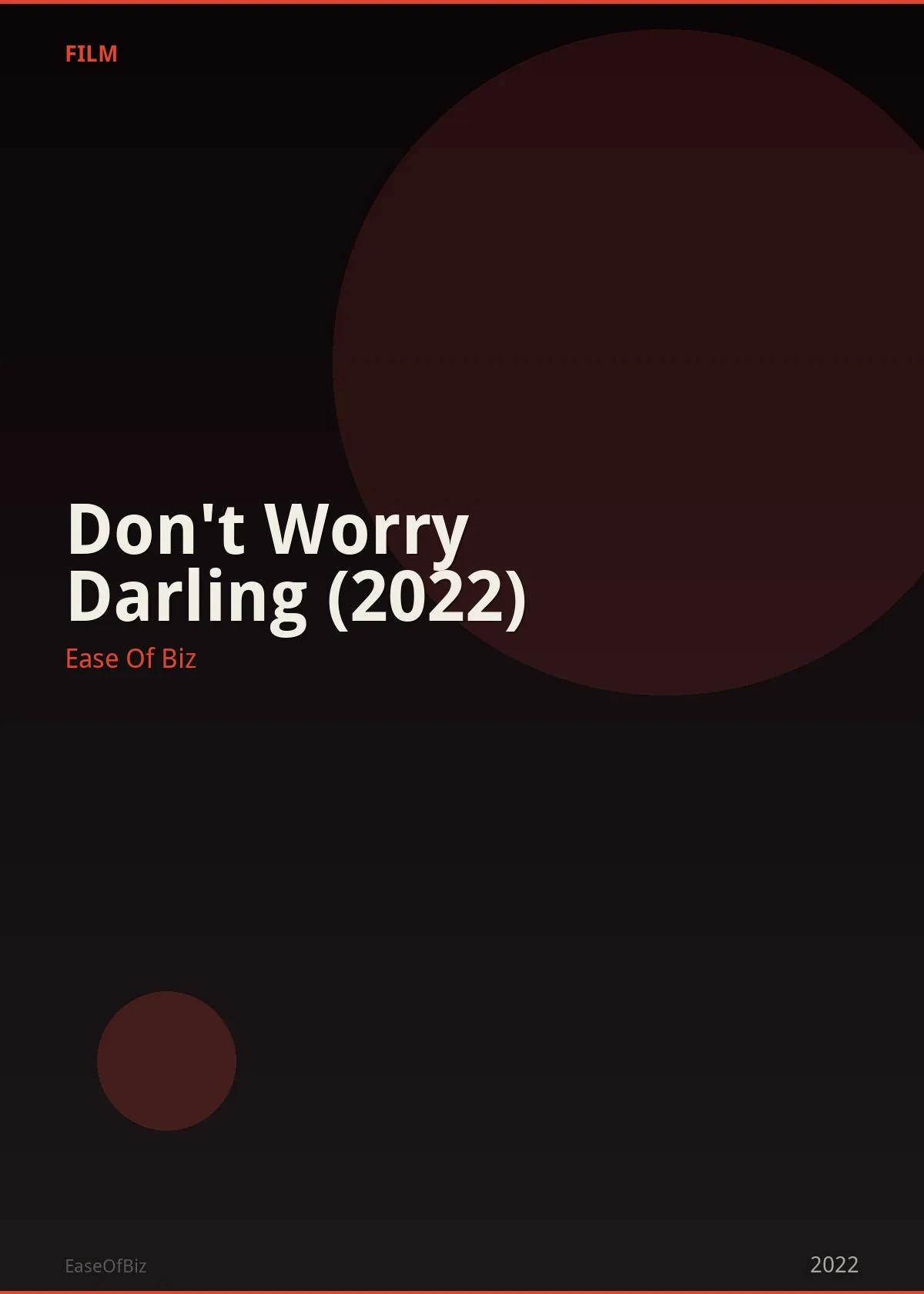 Don't Worry Darling (2022)